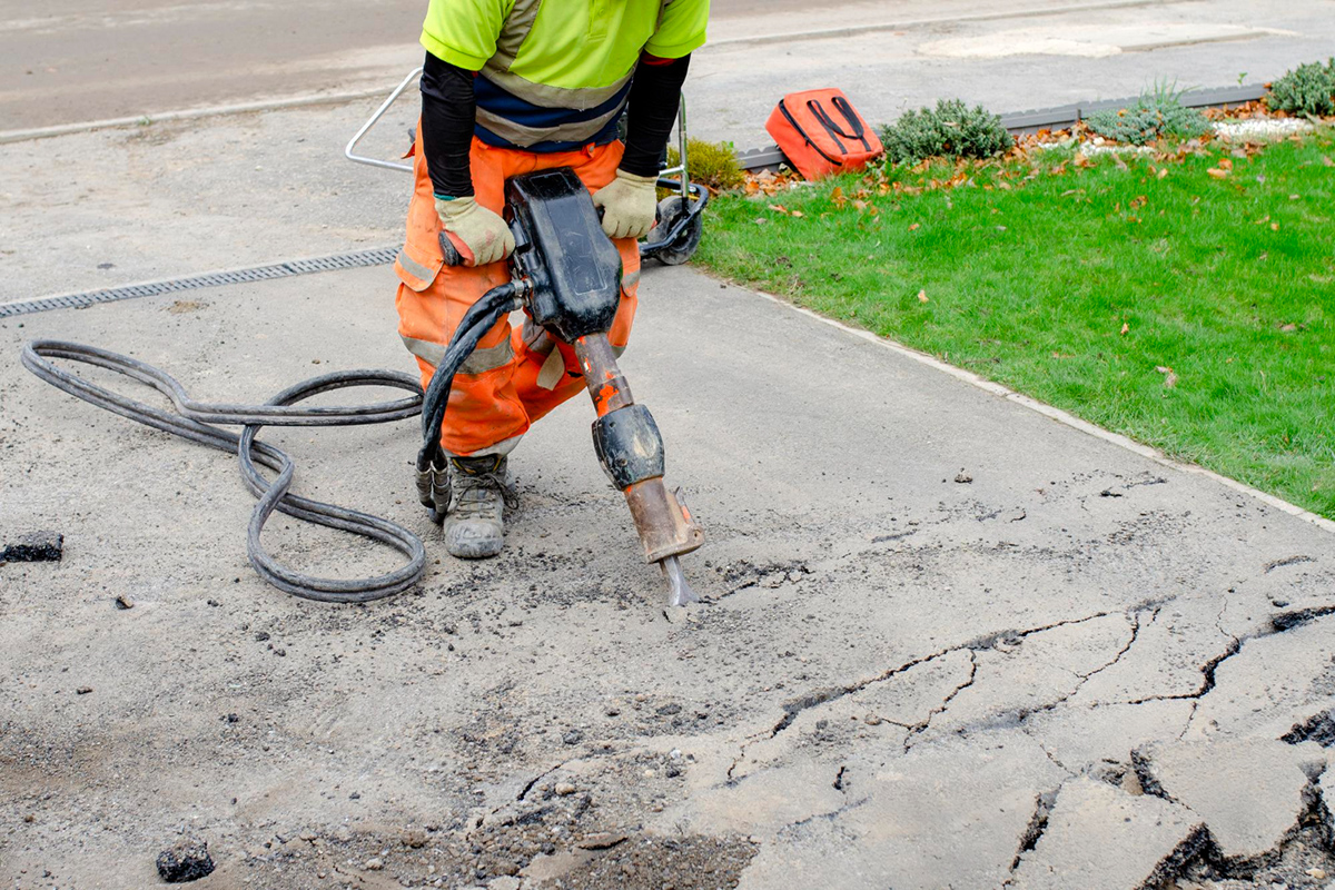 Breaking Asphalt for Reconstruction