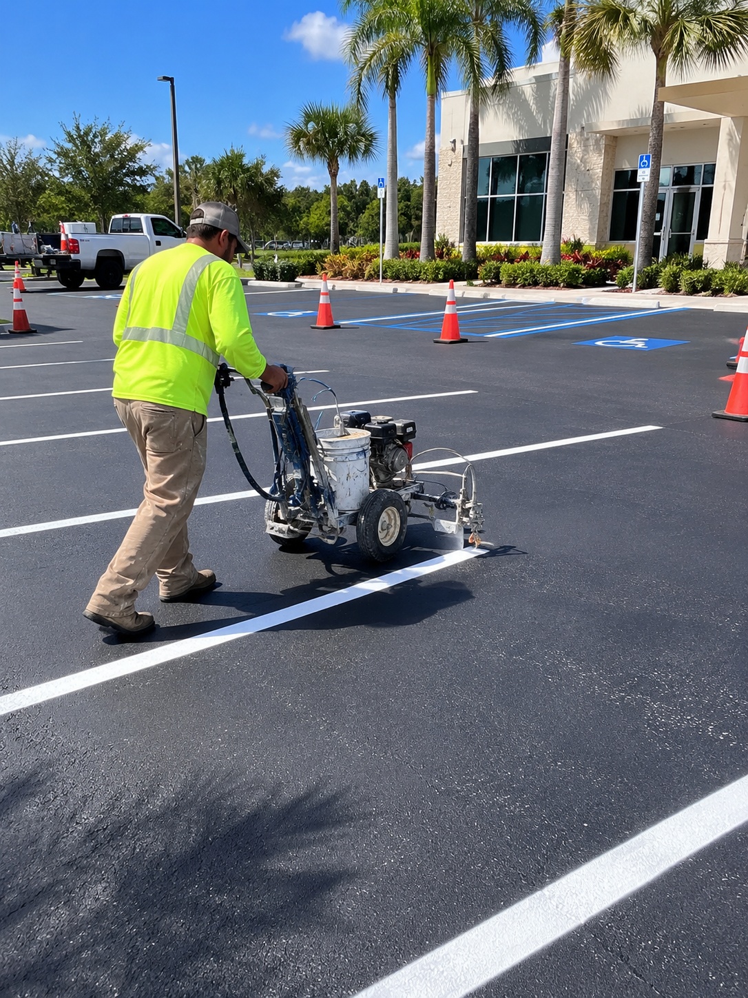 Hiring a Parking Lot Striping Contractor in Daytona Beach: What Property Managers Should Confirm Fir