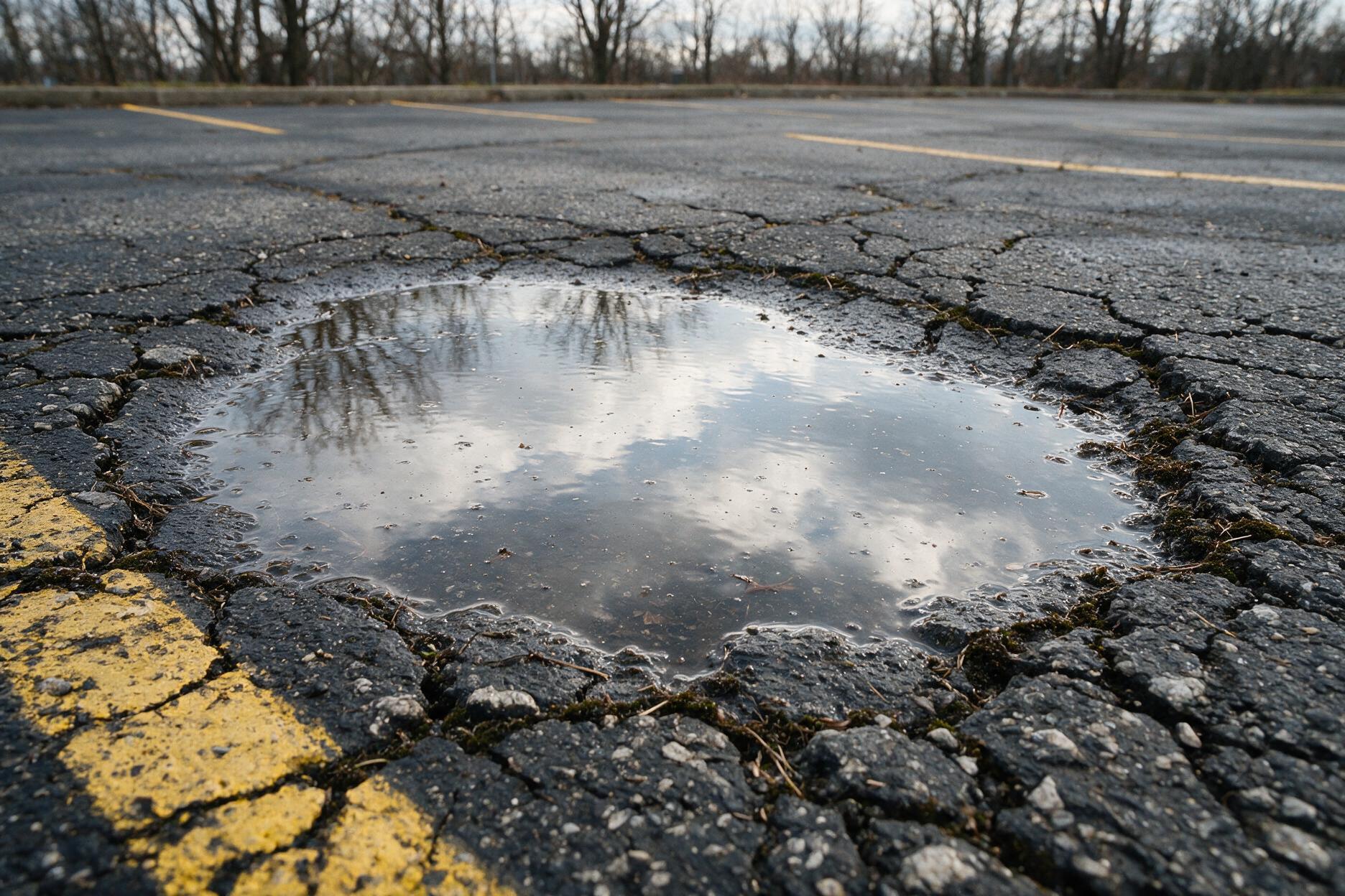 Why Standing Water on Your Orlando Parking Lot Is a Warning Sign