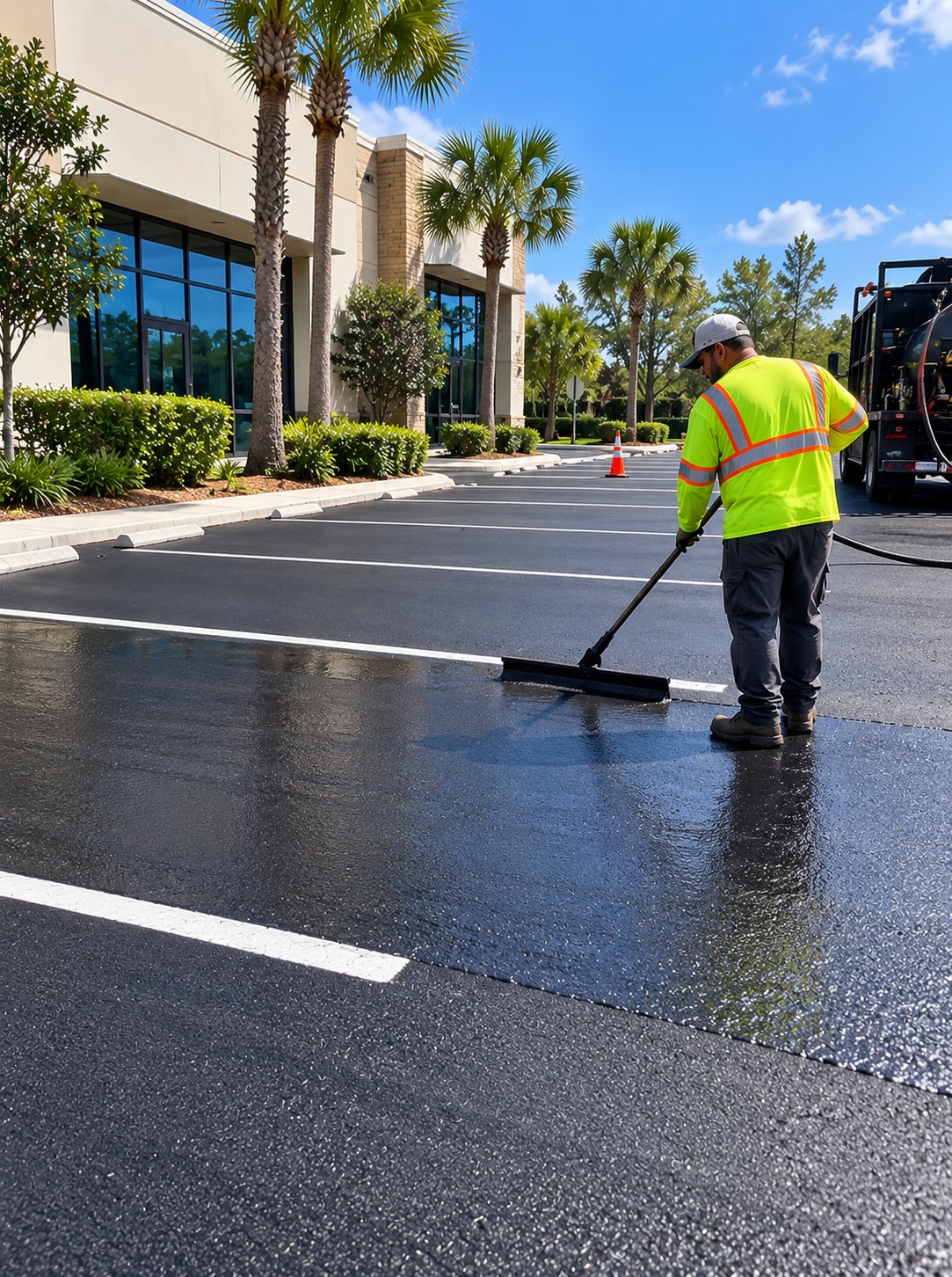 Just Paved a New Orlando Parking Lot? When to Schedule the First Asphalt Sealing for Maximum Protect