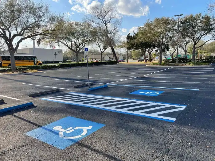 Commercial asphalt services at Wekiva Square in Altamonte Springs