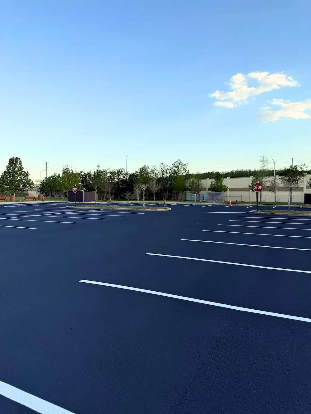 Commercial asphalt project at Grand Palms in Kissimmee